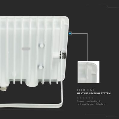 LED Reflektor LED/100W/230V 4000K IP65 biela