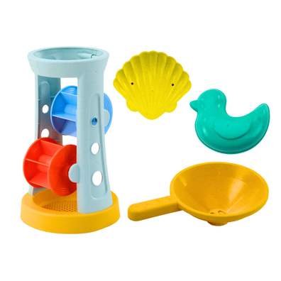 LEAN TOYS Sada hračiek do piesku – mlyn, náradie a formičky