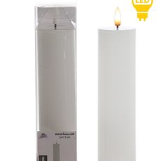 Mondex Since 1986 LED svíčka IDALIA 21 cm bílá