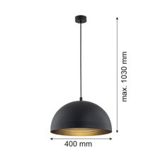 Argon 8242 - Luster na lanku BONITA 1xE27/15W/230V čierna