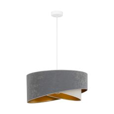 Brilagi - LED Luster na lanku LYRA 1xE27/15W/230V šedá/krémová/zlatá