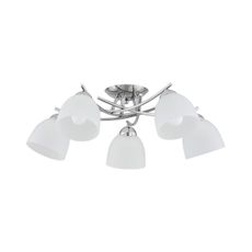 Prisadený luster SEVA 5xE27/15W/230V lesklý chróm
