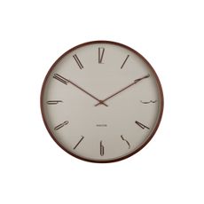 Karlsson 6014WG dizajnové nástenné hodiny béžová,pr.  40 cm