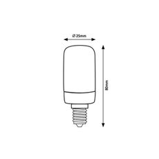 Rabalux 79089 - LED Žiarovka FILAMENT T25 E14/4W/230V 3000K