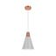 Klausen KL 6238 - Luster na lanku SHADE 1xE27/15W/230V medená/šedá