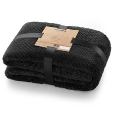 Deka z mikrovlákna DecoKing Toby čierna, velikost 150x200