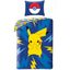 Bavlnené posteľné obliečky Pokémon Pikachu - motív Bleskový šok - 100% bavlna - 70 x 90 cm + 140 x 200 cm