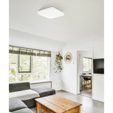 Biele LED stropné svietidlo 43x43 cm FRANIA – EGLO