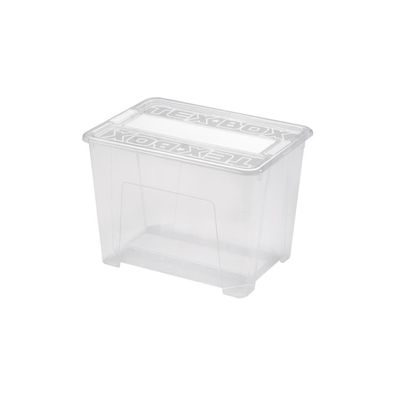 Úložný box TEX BOX 21 l priehľadný