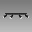 Luster SANA GU10 4L BLACK 04148 LS4