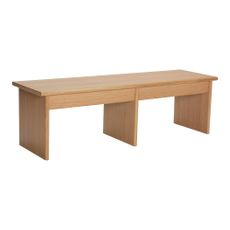 TV stolík v dekore duba v prírodnej farbe 99x30 cm Doppio – Hübsch