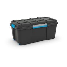 Čierny plastový úložný box s vekom 78x39,5x35 cm Scuba Box – KIS