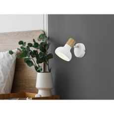 Biele nástenné svietidlo ø 10 cm Latika – Trio