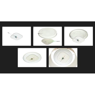 Duolla - LED Stropné svietidlo LUNETA LED/26W/230V pr. 60 cm 4000K hnedá/zlatá