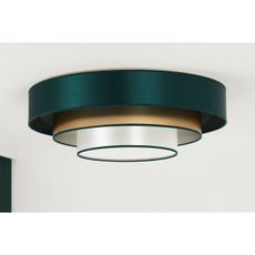 Duolla - LED Stropné svietidlo LUNETA LED/26W/230V pr. 60 cm 4000K zelená/zlatá