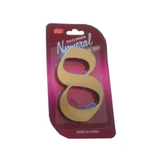 Číslo fasádne " 8 " bronz 125mm Bronz