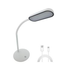 LED dotyková stmievateľná flexibilná stolná lampa LED/6W/5V USB 1200 mAh biela