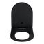 Čierne WC sedadlo Wenko Sedilo Black, 45,2 × 36,2 cm