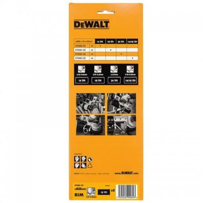 Bimetalový pílový kotúč 18 TPI pre DCS371 (4ks) DeWALT DT8461