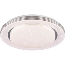 Stropné LED svietidlo s hviezdnou oblohou Atria priemer 58 cm biele