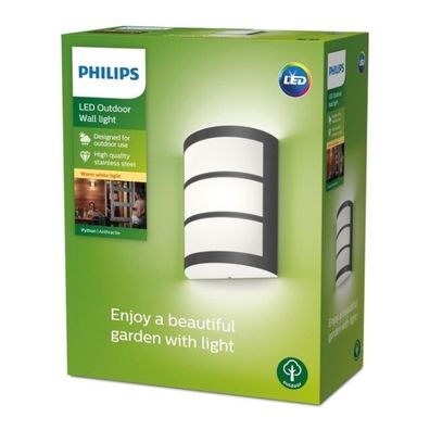 Philips - LED Vonkajšie nástenné svietidlo PYTHON LED/6W/230V 2700K IP44