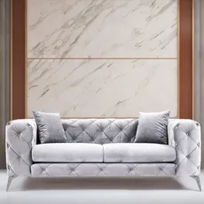 Luxusná dvojmiestna pohovka ComoDeluxe - svetlosivá