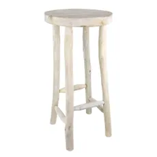 Barová stolička z teakového dreva v prírodnej farbe 75 cm Suar/Teak - Ego Dekor