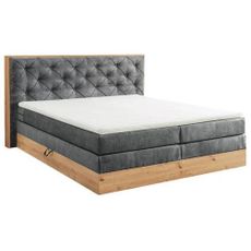 Esposa BOXSPRINGOVÁ POSTEĽ, 180/200 cm, antracitová, prírodná farba