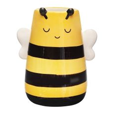 Žltá váza z dolomitu (výška 10,5 cm) Bee – Sass & Belle