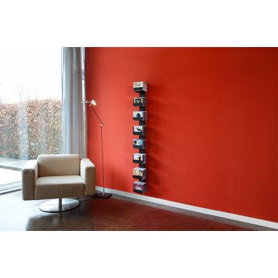 Radius design cologne Zakladač na CD 7 poličiek RADIUS DESIGN (CD-BAUM schwarz WAND 2 GROSS 727A) čierny