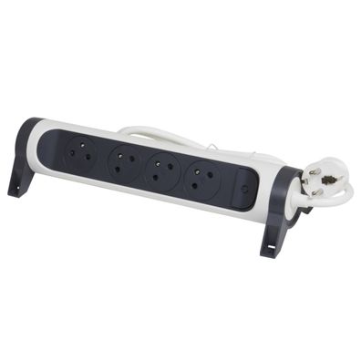 Legrand 049459 - Predlžovací kábel s vypínačom 4Z Typ E 3m