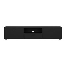Čierny TV stolík 177x38 cm Media – Tvilum