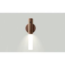 Hnedé LED nástenné svietidlo na USB Baton – Gingko