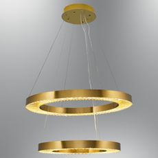 LED luster na lankách JESI LED/140W/230V 3000K, priemer 100 cm, bronzový