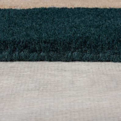 Flair Rugs , Ručne všívaný kusový koberec Abstract Labyrinth Shaped Green/Blue, 150x240, modrá, chodba / predsieň