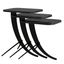 Odkladací stolík Pion Black Marble, 3 ks
