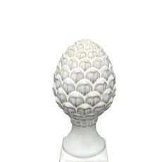 Mondex Since 1986R Vánoční keramická dekorace Hytte šiška 15,9 cm bílá