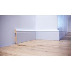 Podlahová lišta MDF FOGE LB3 120 biela polomatna