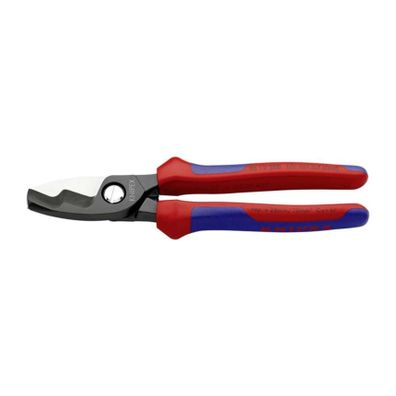 Káblové nožnice 200 mm KNIPEX 95 12 200 - leštená hlava, viaczložkové puzdrá