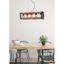 Luster na lanku VARNA 5xE27/40W/230V dub