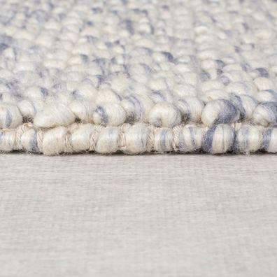 Flair Rugs , Ručne tkaný kusový koberec Minerals Blue, 80x150, modrá, chodba / predsieň