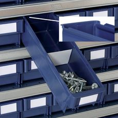 Plastová regálová prepravka MAX typ B - 115 x 400 x 100 mm, 24 ks