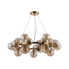 ITALUX PND-5252-25-GD-CGN - Luster na lanku CABELLA 25xG9/28W/230V