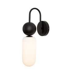 MAXLIGHT W0381 - Nástenná lampa ROMA 1xG9/12W/230V čierna