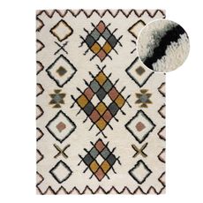 Krémový ručne tkaný vlnený koberec 120x170 cm Moroccan Midar – Flair Rugs