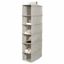 Compactor Závesný organizér na oblečenie OXFORD, 30 x 18 x 94 cm, 6 priehradok
