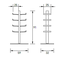 Radius design cologne Dřevník 8 poliček RADIUS DESIGN (WOODEN TREE STAND SMALL 730A) černá