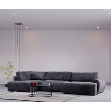 Elegantná pohovka Slučka CLA O3-2R - Antracit