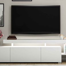 Dizajnový TV stolík Calissa 192 cm biely