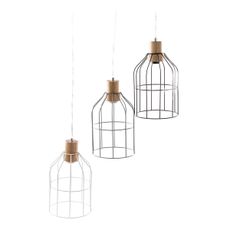 KONDELA Astok visiaca lampa čierna